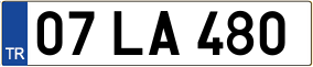 Trailer License Plate